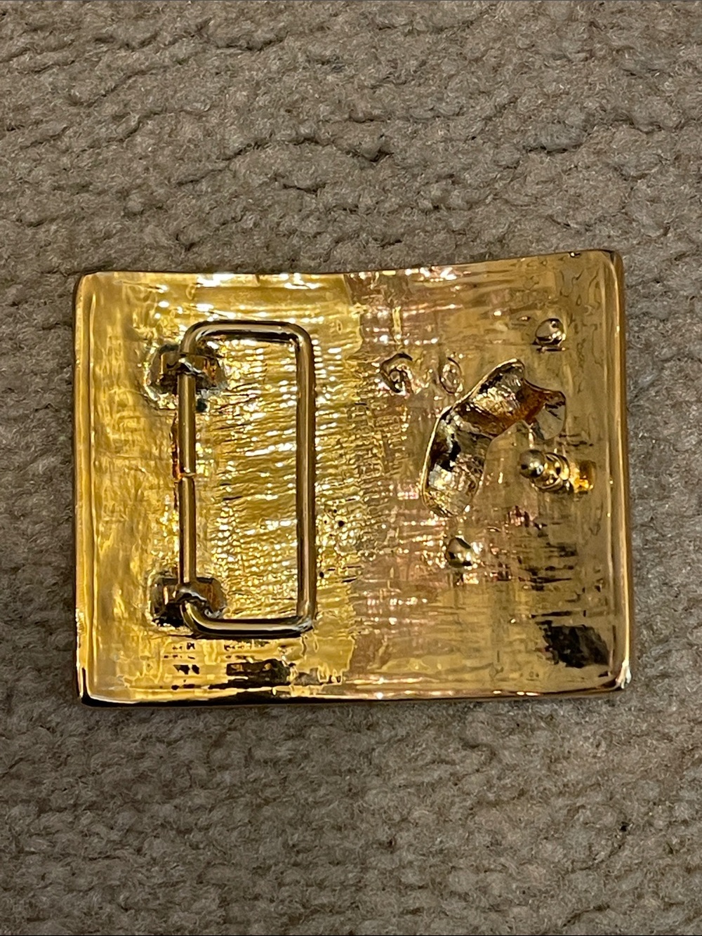 Mickey Mouse Gold Belt Buckle with Crystal Accent - Picture 5 of 11